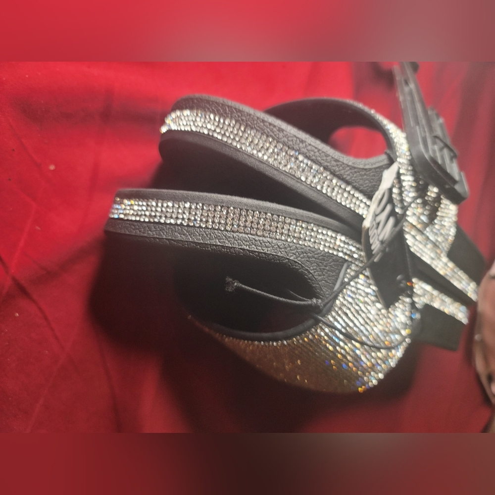 NWT Bling Bling Slides Womens Size 9 - Picture 7 of 7